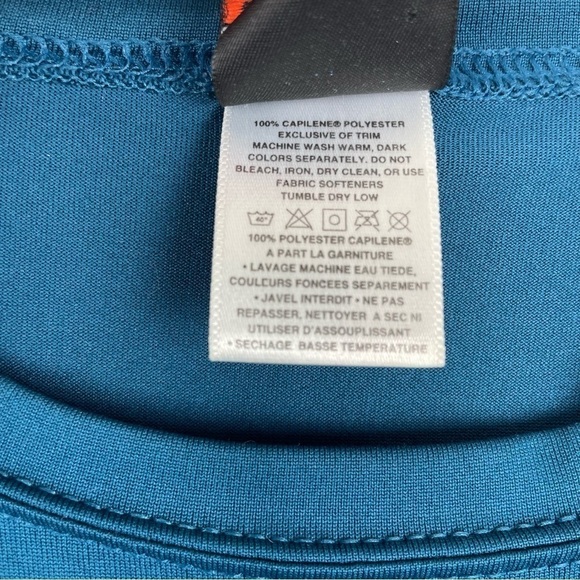 Patagonia teal capilene top medium - Picture 3 of 4